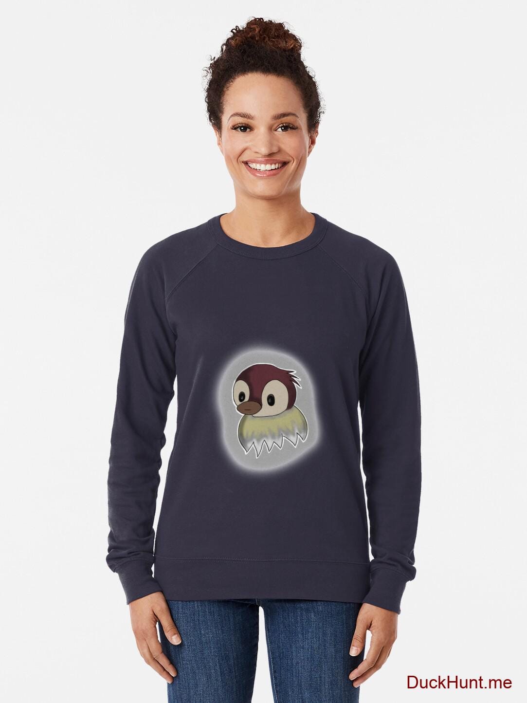 Ghost Duck (foggy) Navy Lightweight Sweatshirt alternative image 1