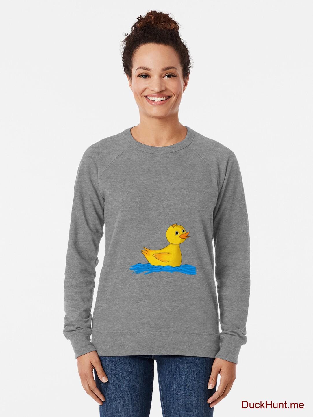 Plastic Duck Grey Lightweight Sweatshirt alternative image 1