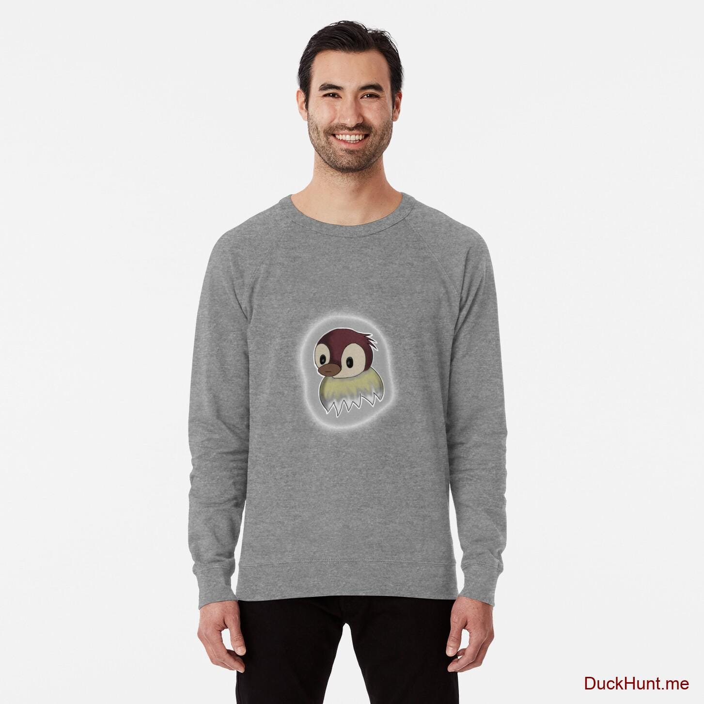 Ghost Duck (foggy) Grey Lightweight Sweatshirt