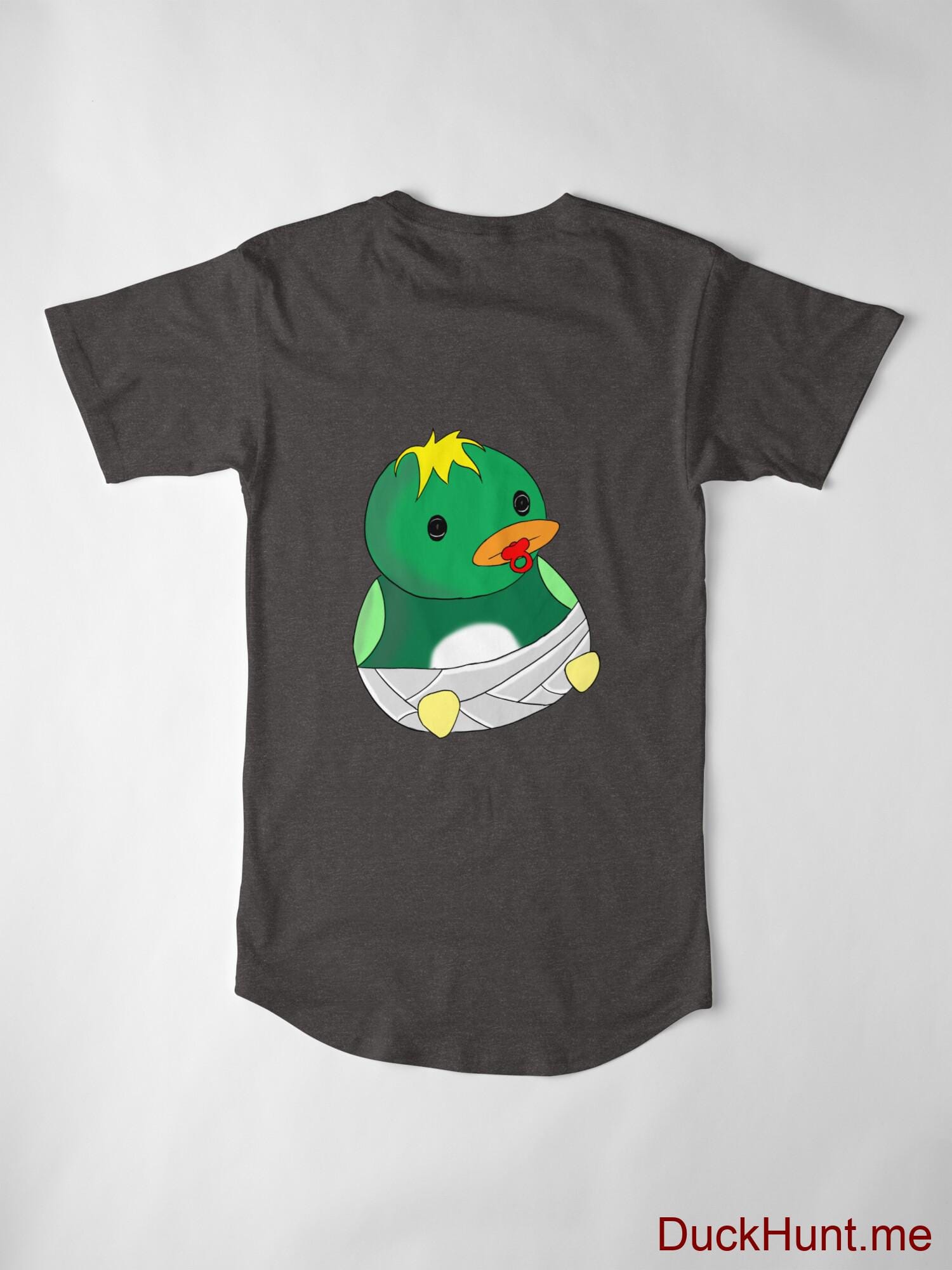 Baby duck Charcoal Heather Long T-Shirt (Back printed) alternative image 2