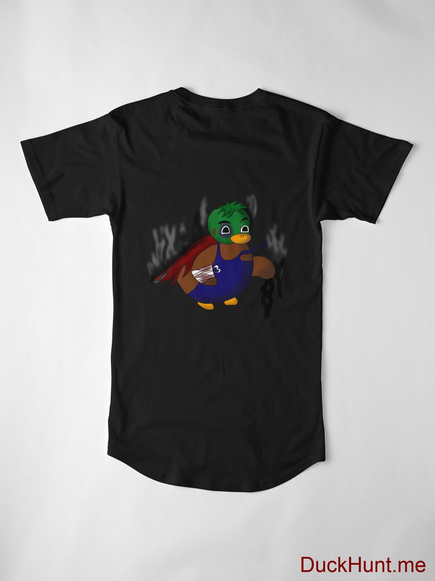 Dead Boss Duck (smoky) Black Long T-Shirt (Back printed) alternative image 2
