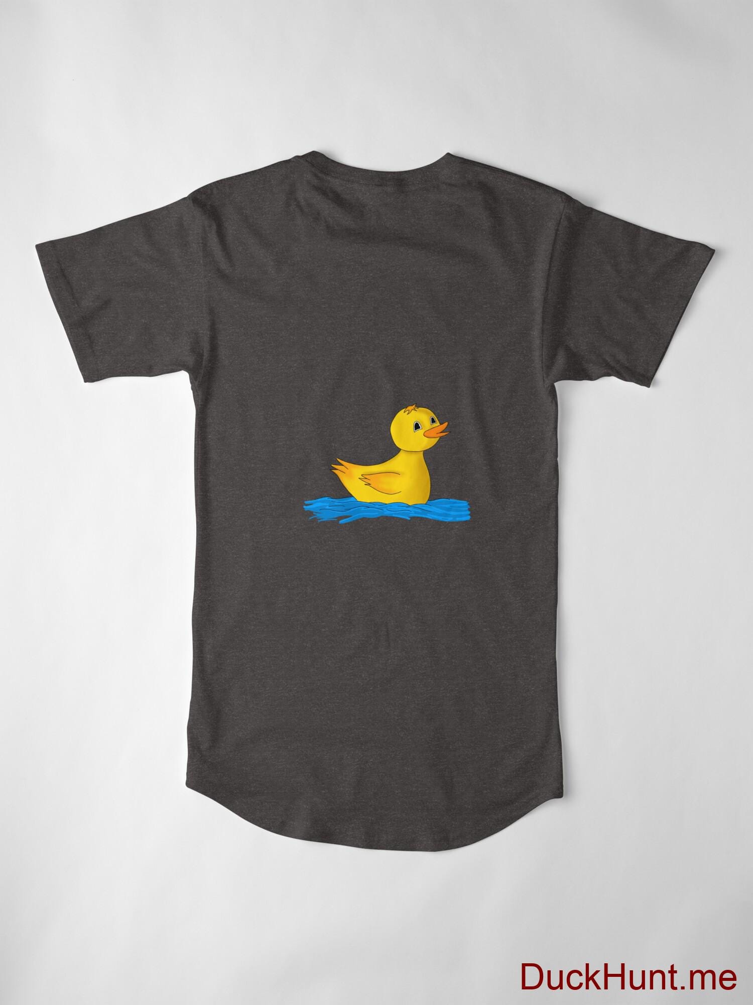 Plastic Duck Charcoal Heather Long T-Shirt (Back printed) alternative image 2