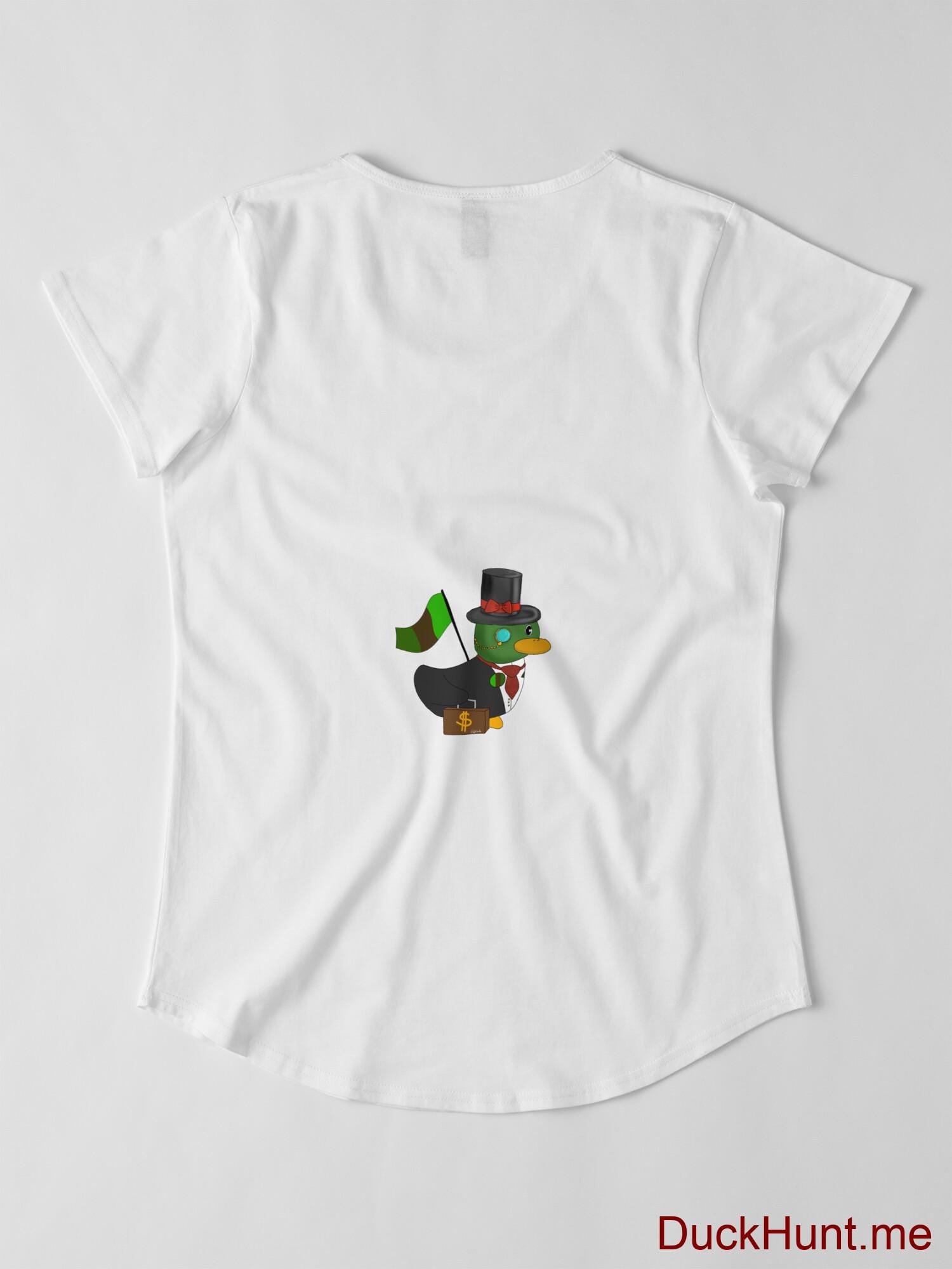Golden Duck White Premium Scoop T-Shirt (Back printed) alternative image 2