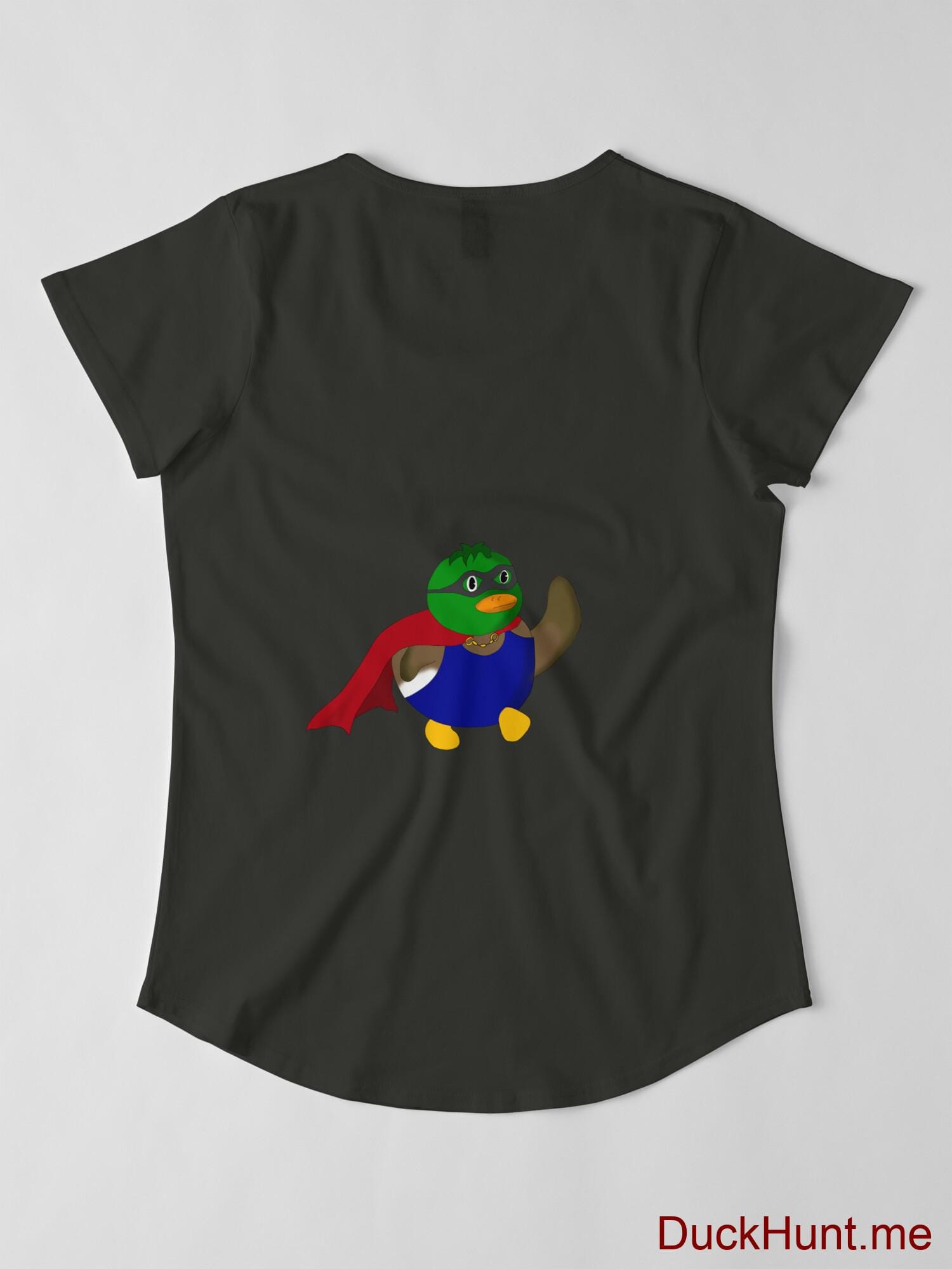 Alive Boss Duck Coal Premium Scoop T-Shirt (Back printed) alternative image 2