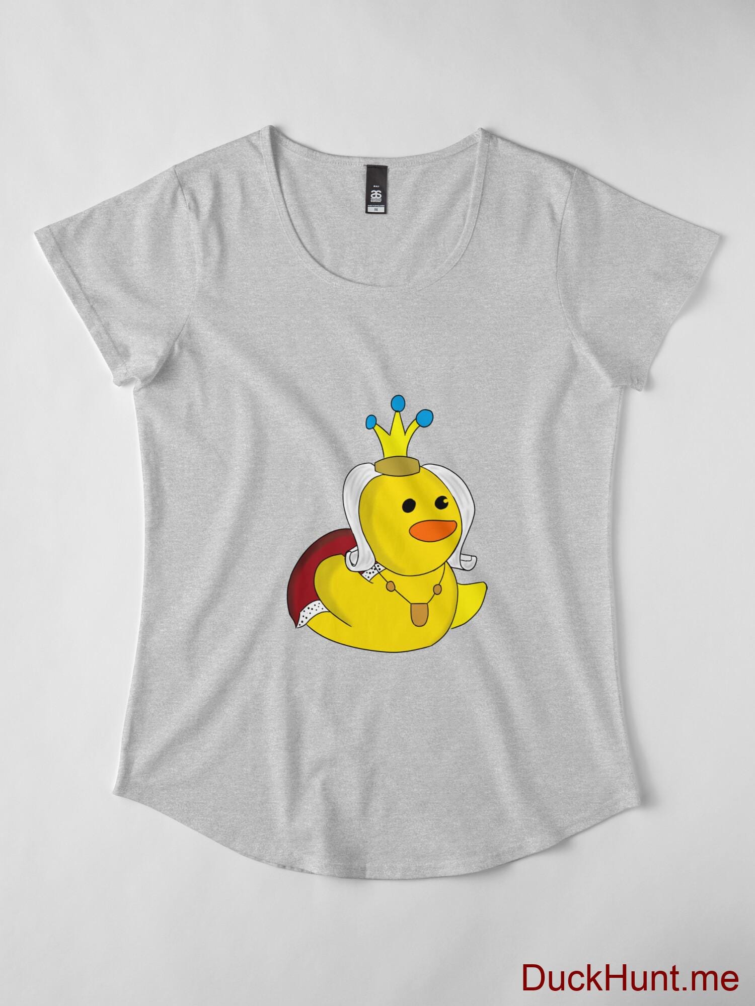 Royal Duck Heather Grey Premium Scoop T-Shirt (Front printed) alternative image 3