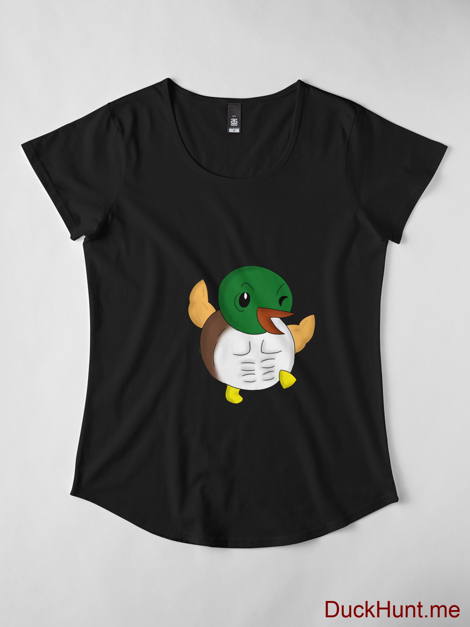 Super duck Black Premium Scoop T-Shirt (Front printed) alternative image 3