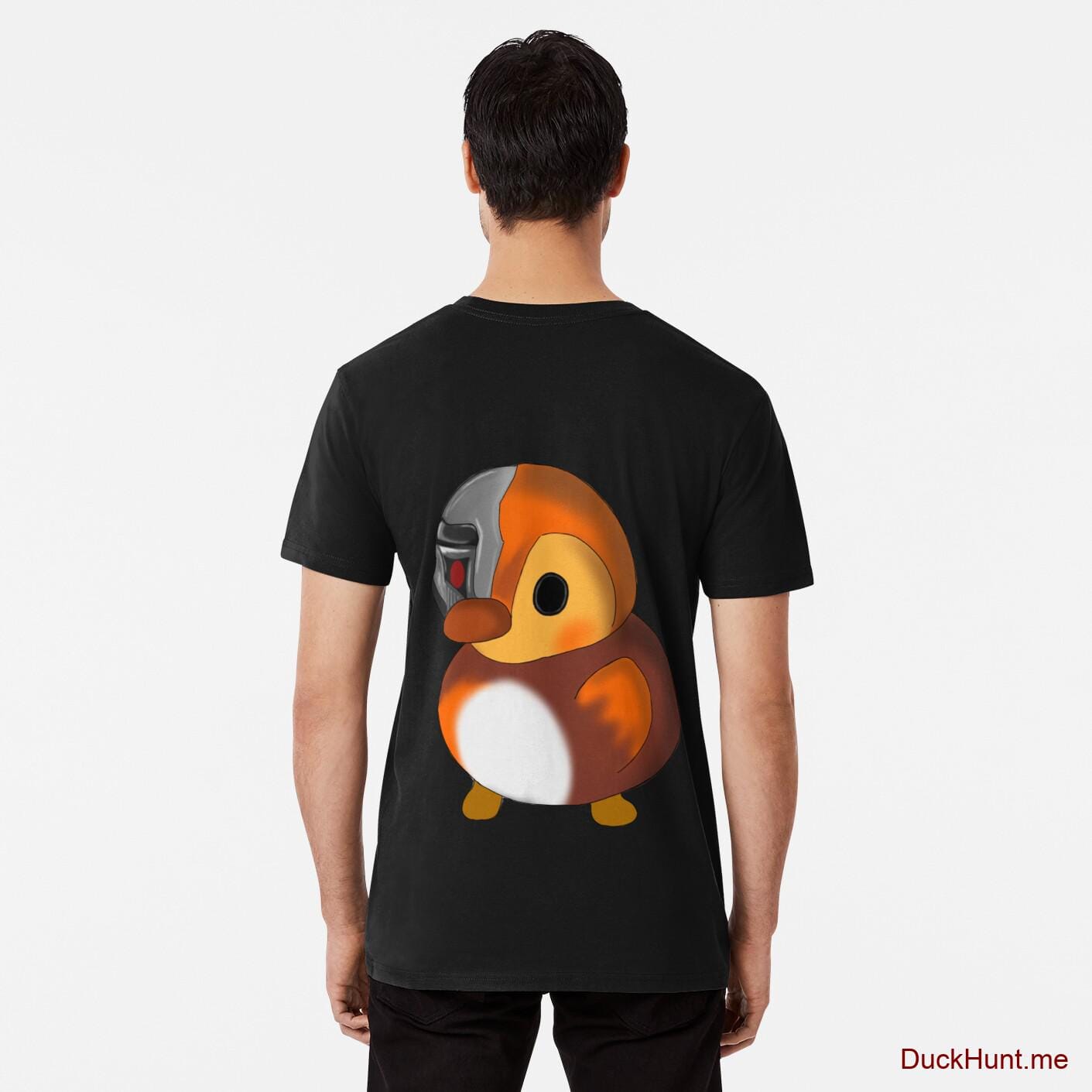 Mechanical Duck Black Premium T-Shirt (Back printed)