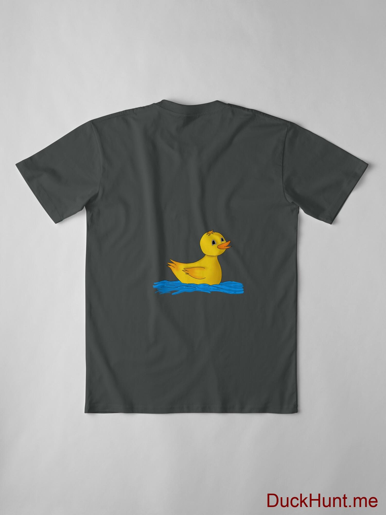 Plastic Duck Dark Grey Premium T-Shirt (Back printed) alternative image 2