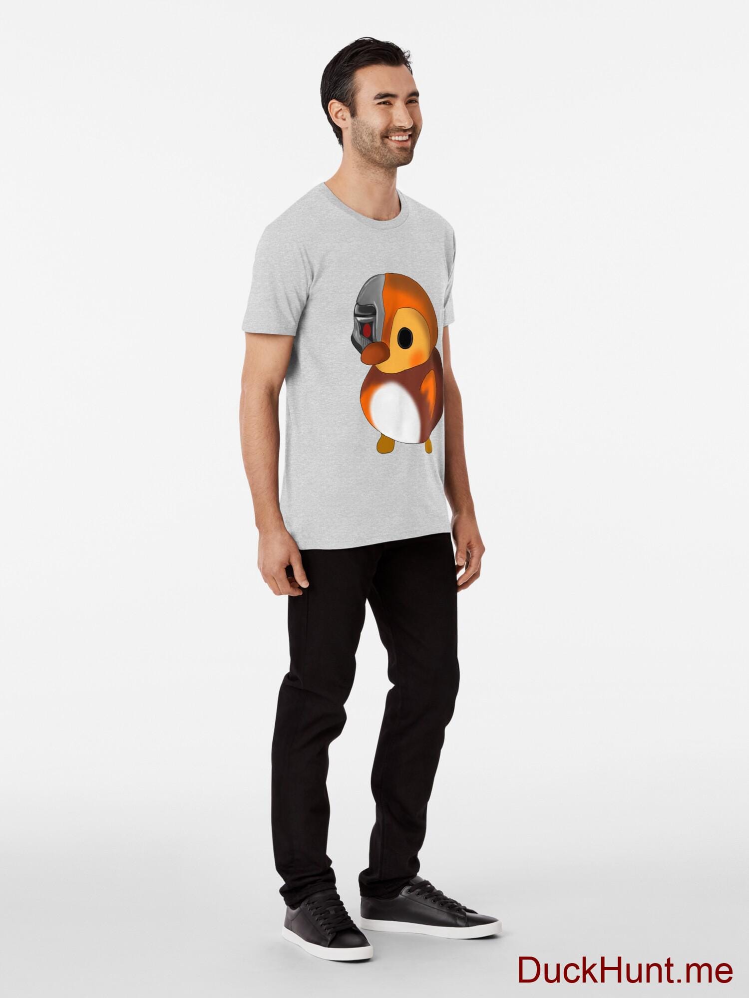 Mechanical Duck Heather Grey Premium T-Shirt (Front printed) alternative image 2