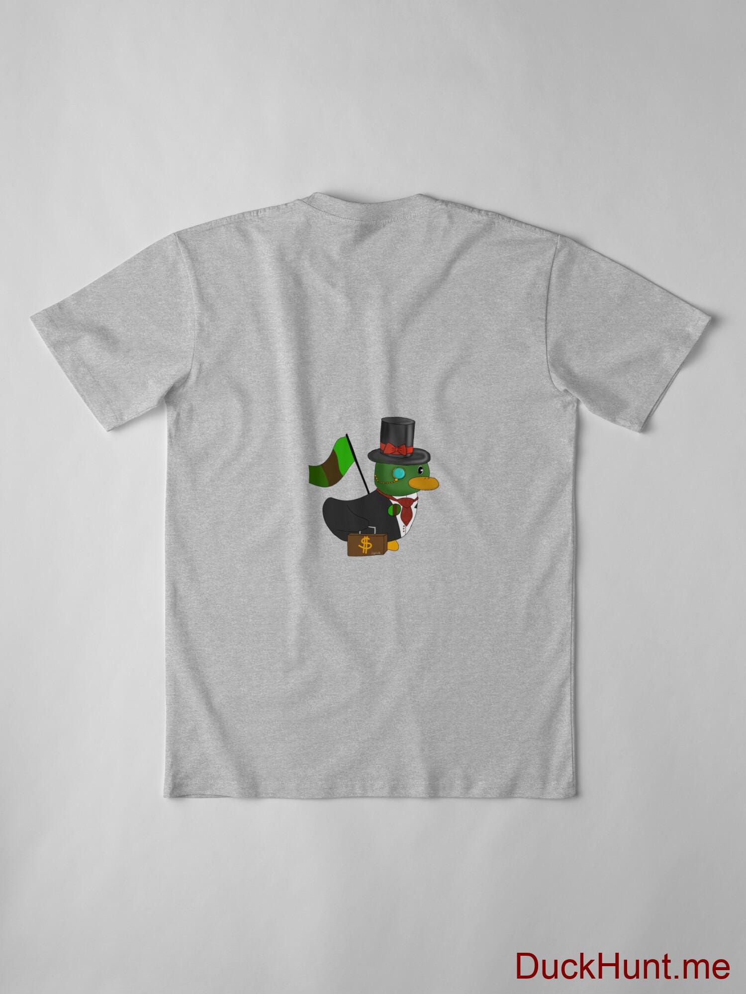 Golden Duck Heather Grey Premium T-Shirt (Back printed) alternative image 2