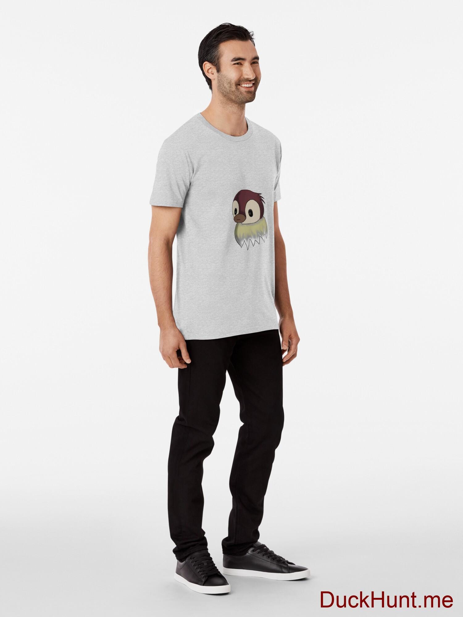 Ghost Duck (fogless) Heather Grey Premium T-Shirt (Front printed) alternative image 2