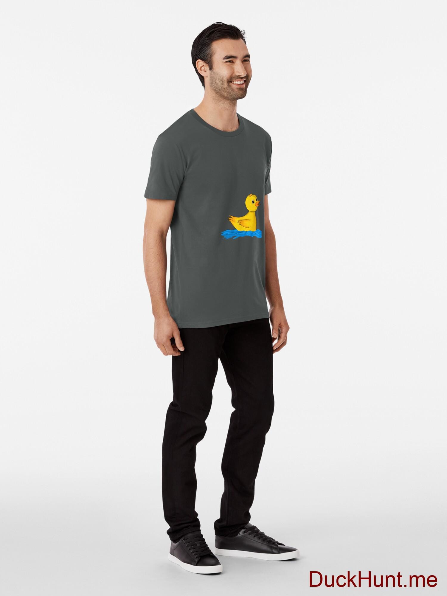 Plastic Duck Dark Grey Premium T-Shirt (Front printed) alternative image 2