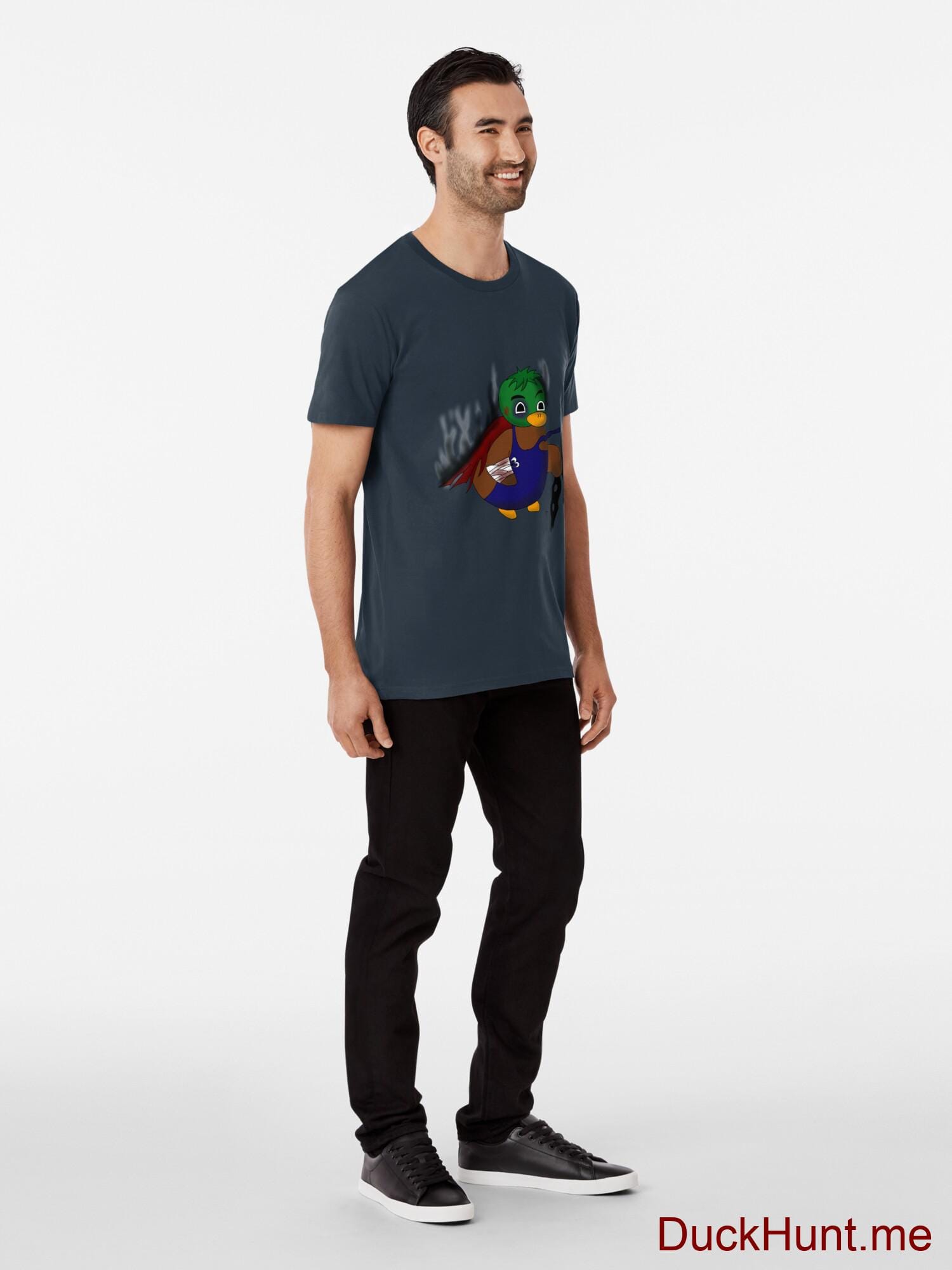 Dead Boss Duck (smoky) Navy Premium T-Shirt (Front printed) alternative image 2