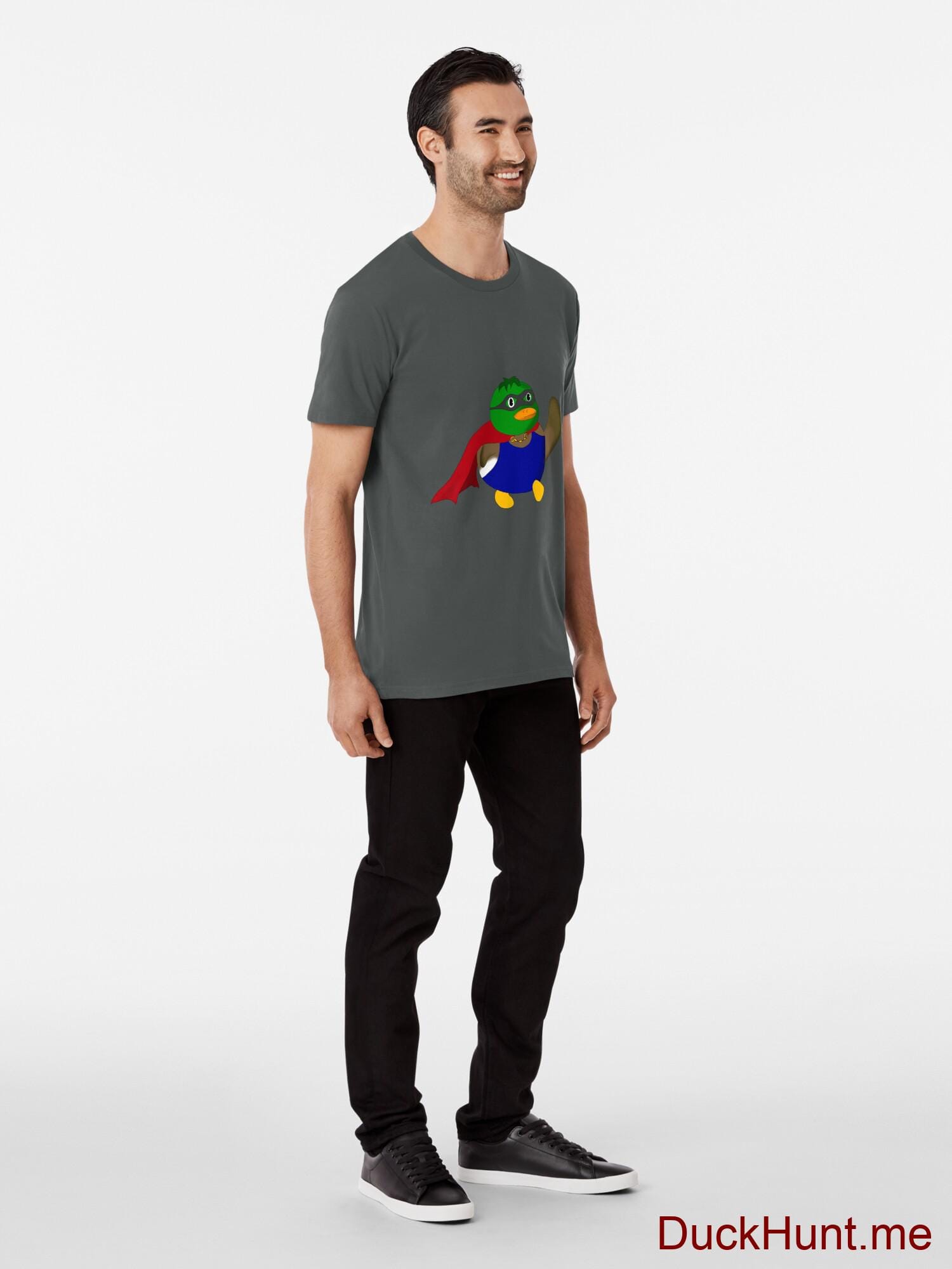 Alive Boss Duck Dark Grey Premium T-Shirt (Front printed) alternative image 2