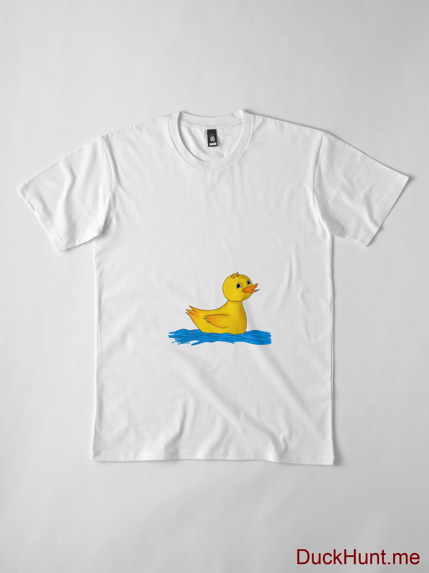 Plastic Duck White Premium T-Shirt (Front printed) alternative image 3