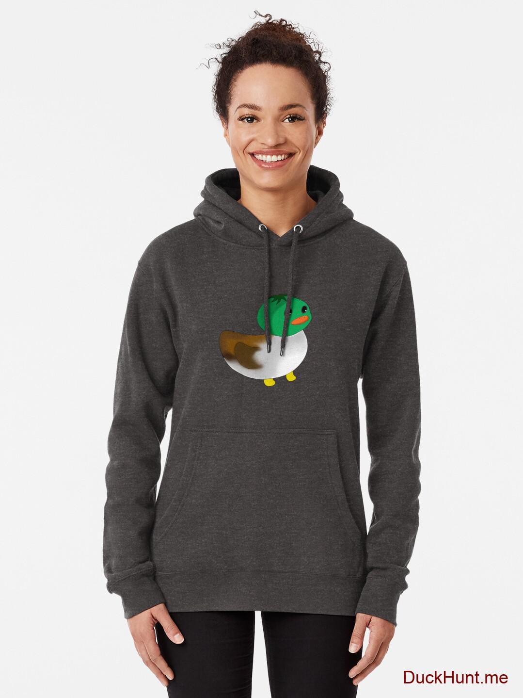 Normal Duck Charcoal Heather Pullover Hoodie (Front printed) alternative image 1
