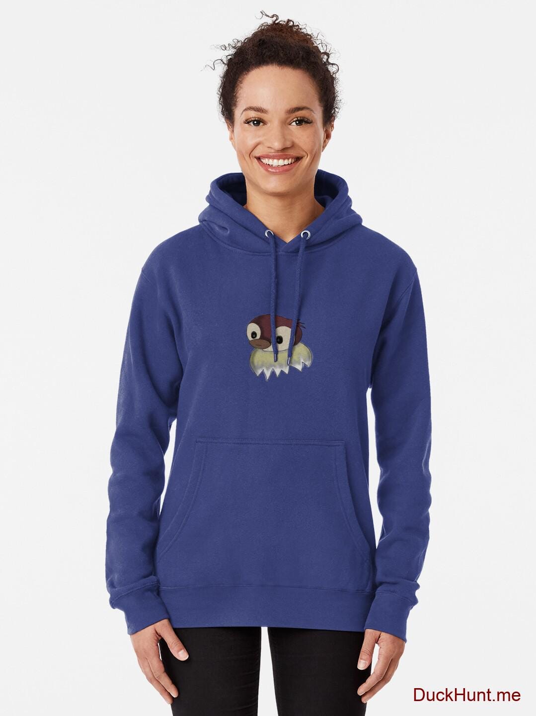 Ghost Duck (fogless) Blue Pullover Hoodie (Front printed) alternative image 1