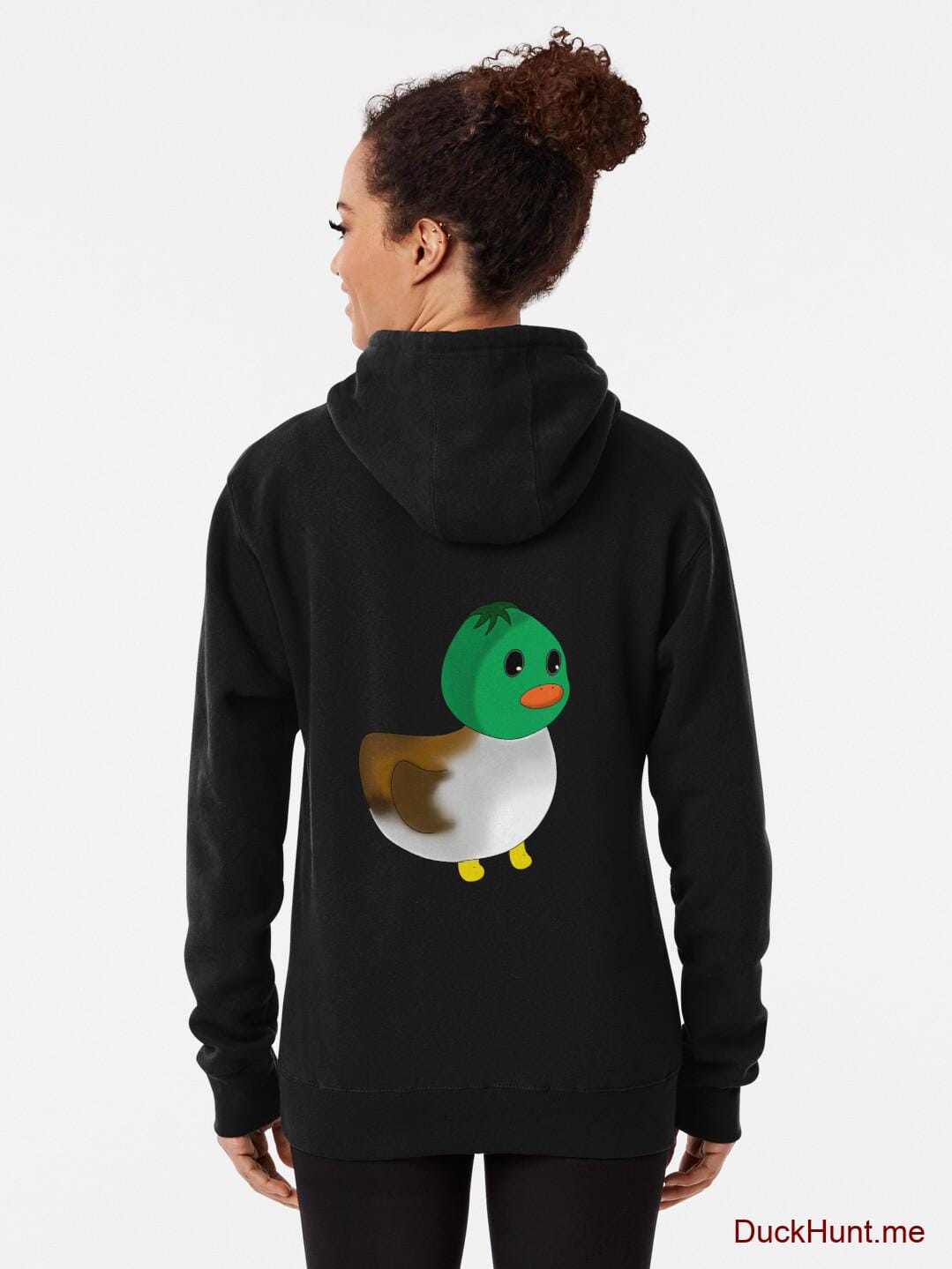 Normal Duck Black Pullover Hoodie (Back printed) alternative image 1