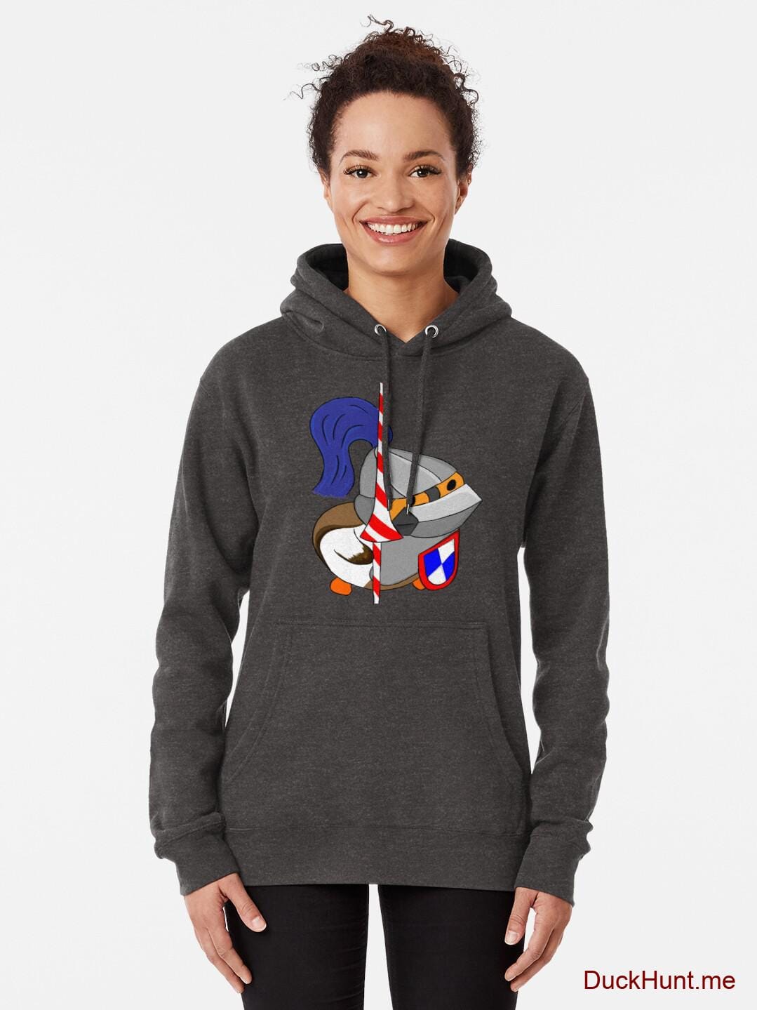 Armored Duck Charcoal Heather Pullover Hoodie (Front printed) alternative image 1