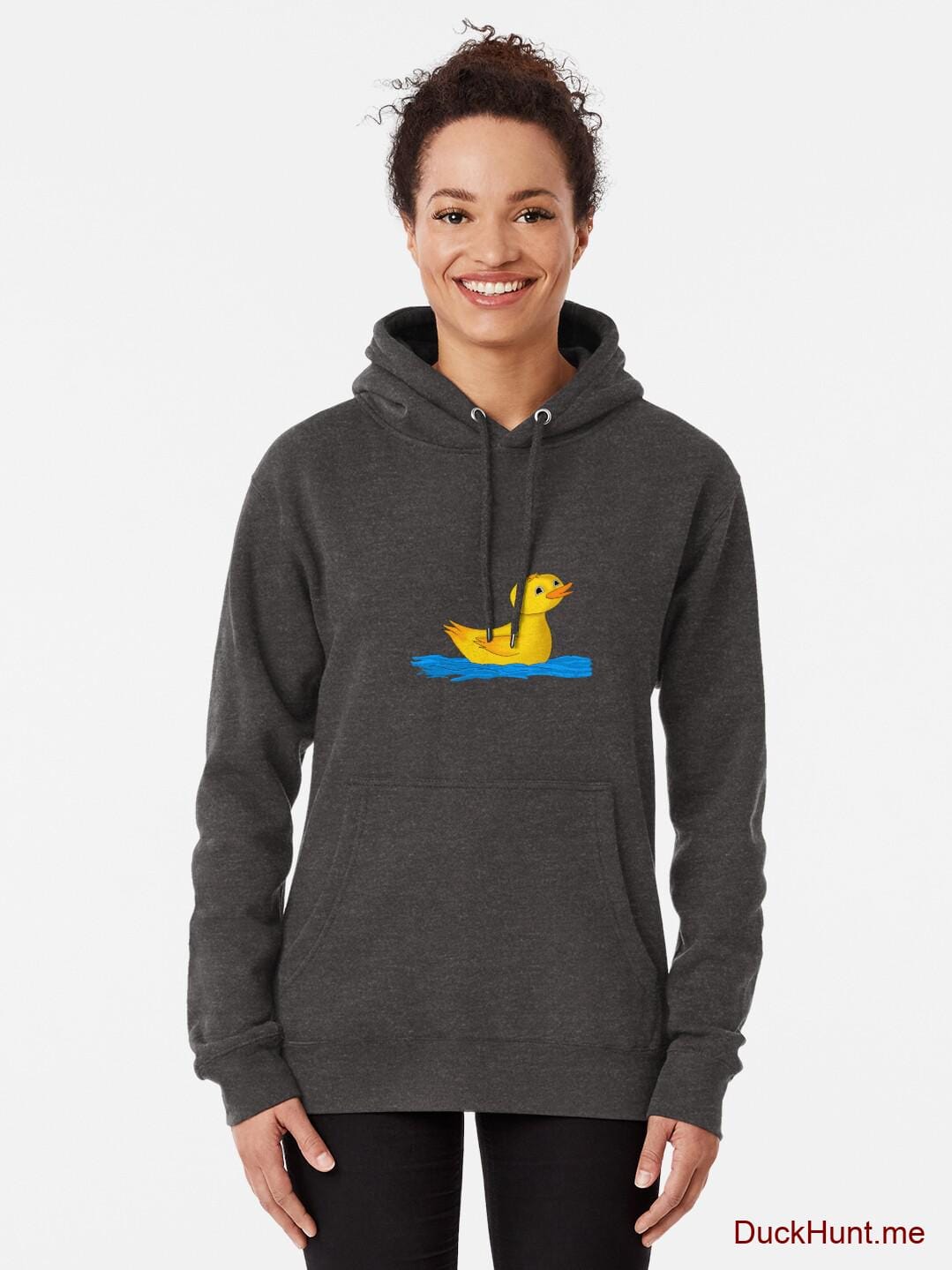 Plastic Duck Charcoal Heather Pullover Hoodie (Front printed) alternative image 1