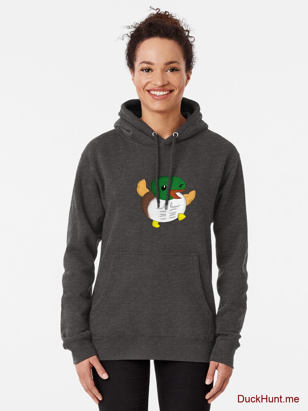 Super duck Charcoal Heather Pullover Hoodie (Front printed) alternative image 1