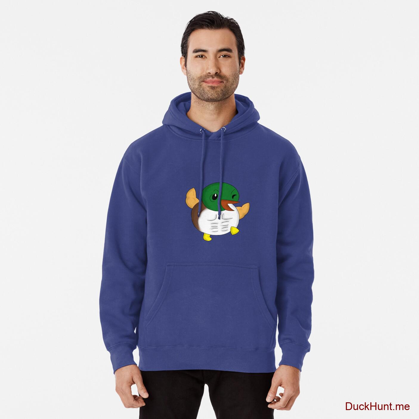 Super duck Blue Pullover Hoodie (Front printed)