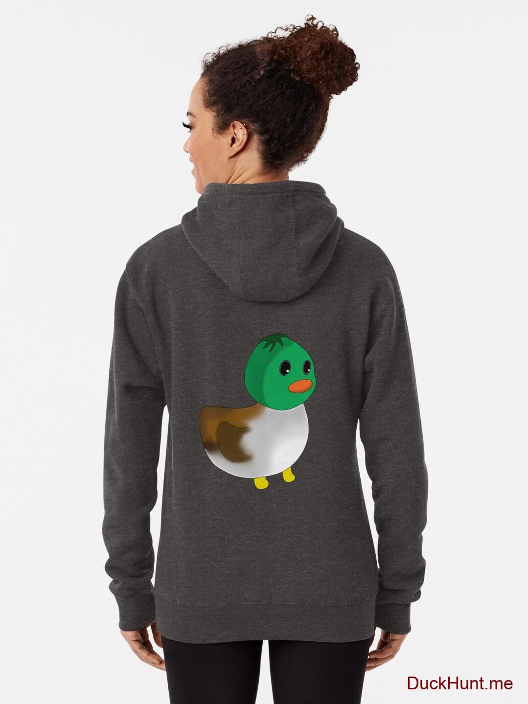Normal Duck Charcoal Heather Pullover Hoodie (Back printed) alternative image 1
