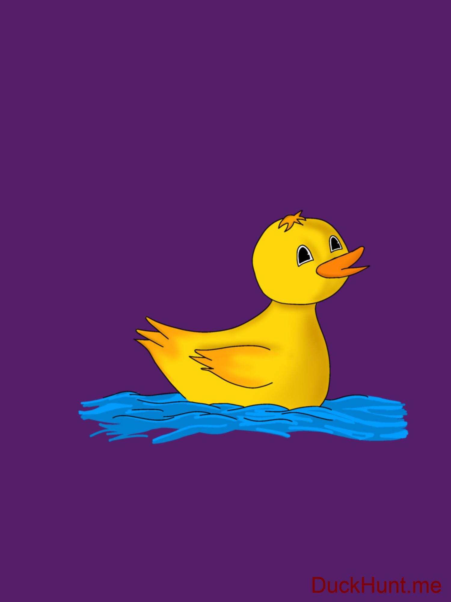 Plastic Duck Purple Relaxed Fit T-Shirt (Back printed) alternative image 1