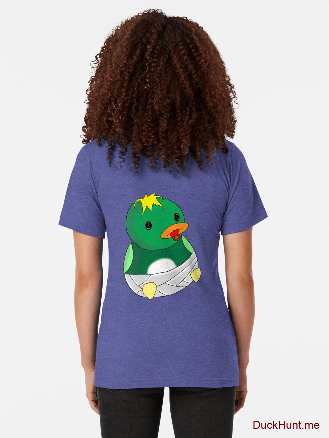 Baby duck Royal Tri-blend T-Shirt (Back printed) alternative image 1