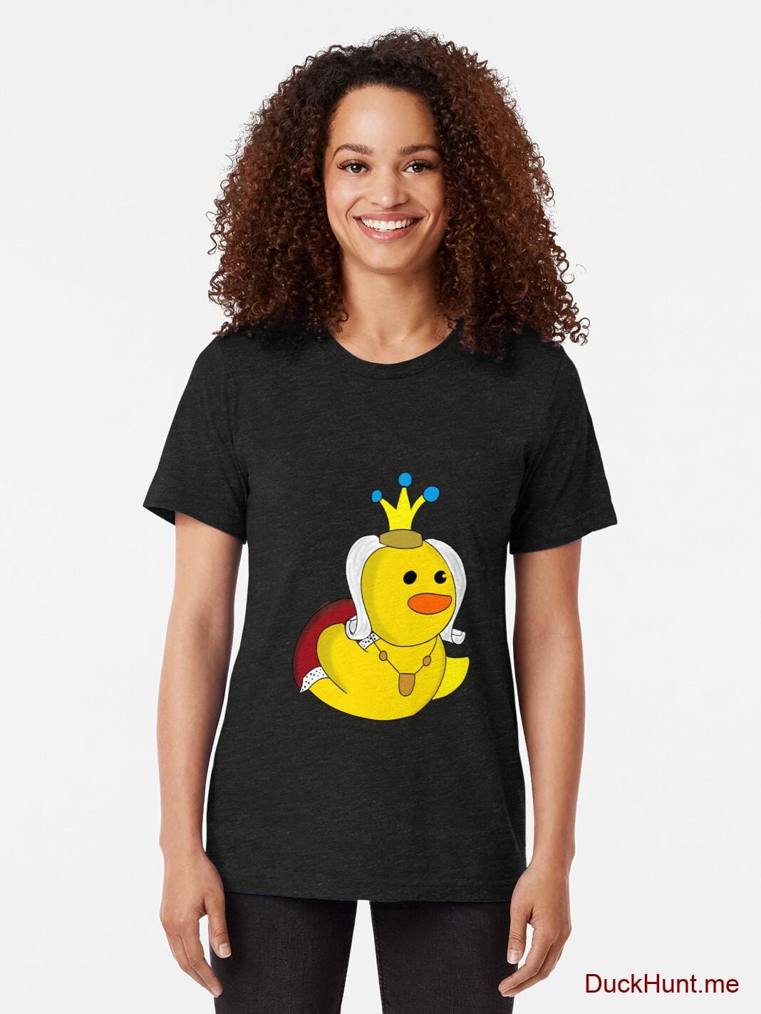 Royal Duck Black Tri-blend T-Shirt (Front printed) alternative image 1