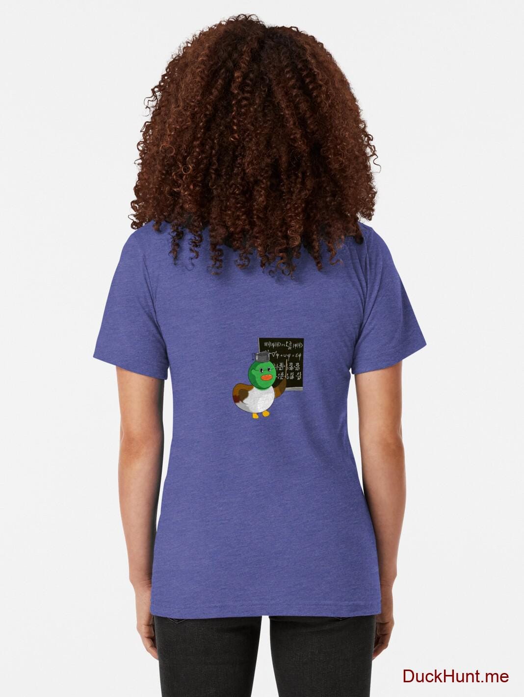 Prof Duck Royal Tri-blend T-Shirt (Back printed) alternative image 1