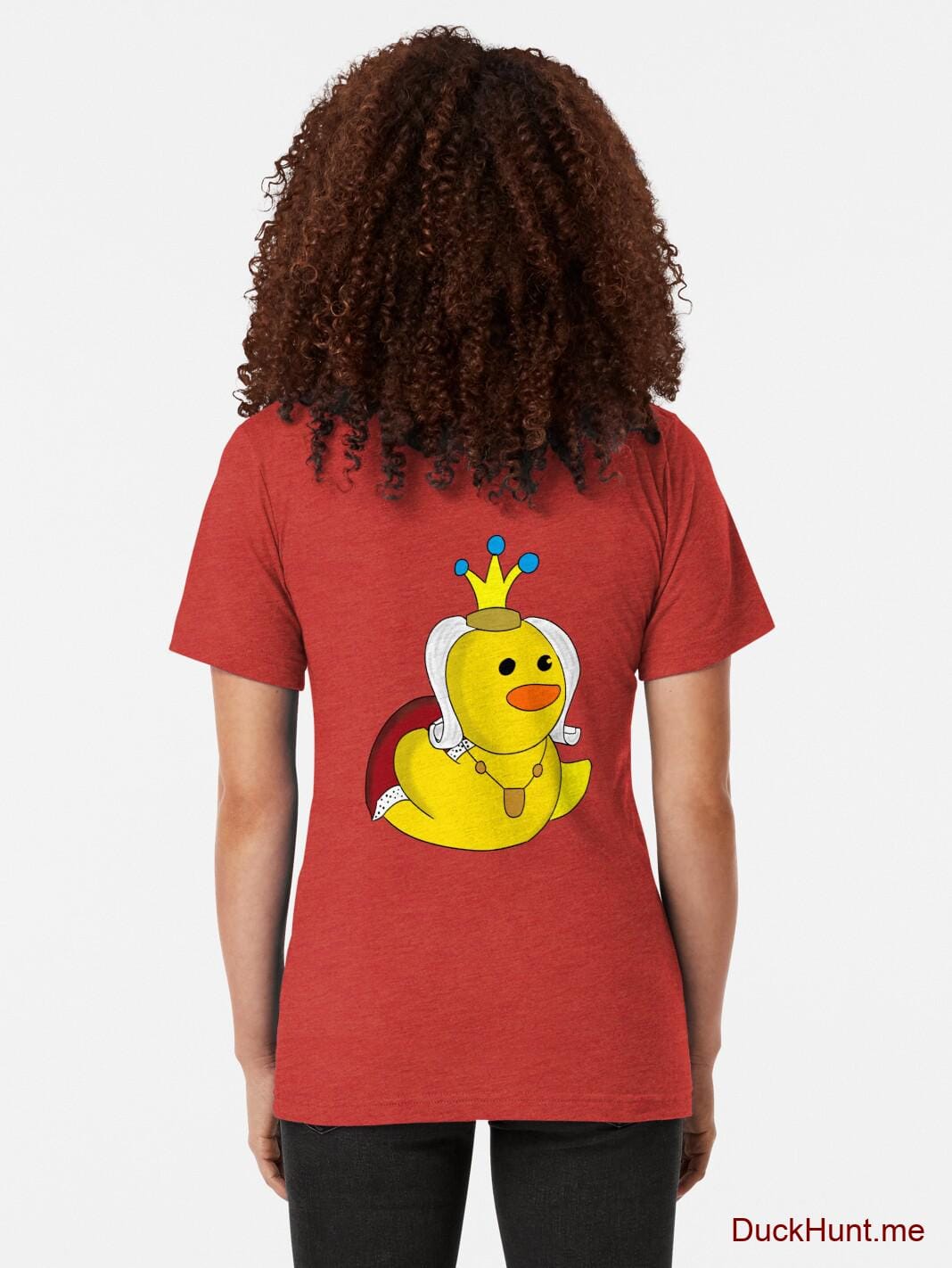 Royal Duck Red Tri-blend T-Shirt (Back printed) alternative image 1