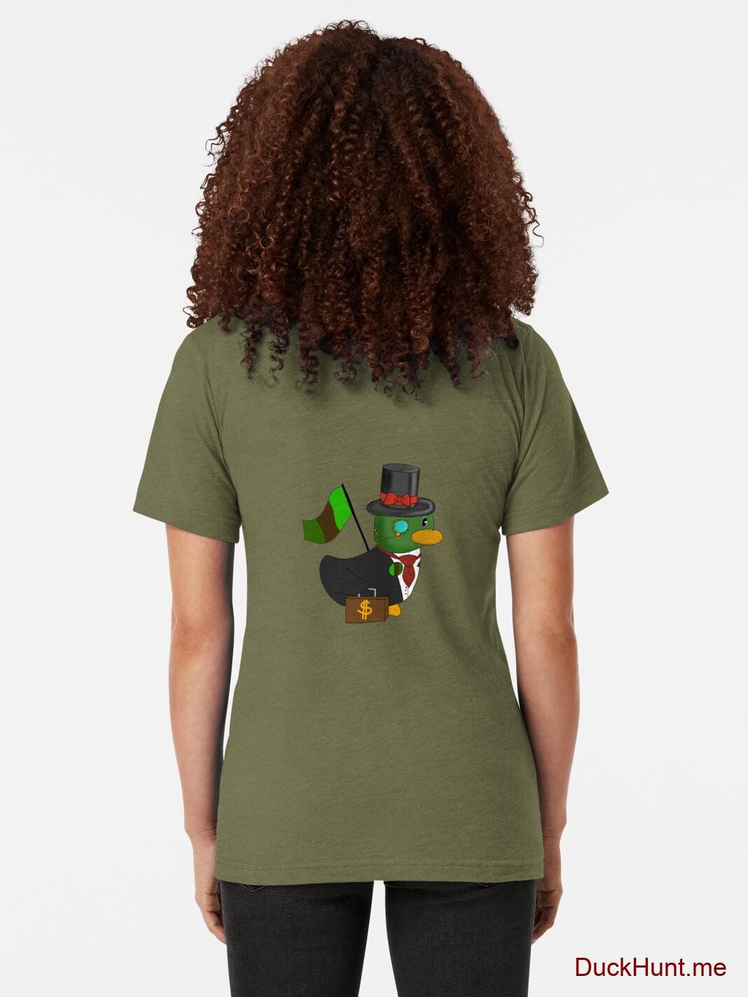 Golden Duck Green Tri-blend T-Shirt (Front printed) alternative image 1