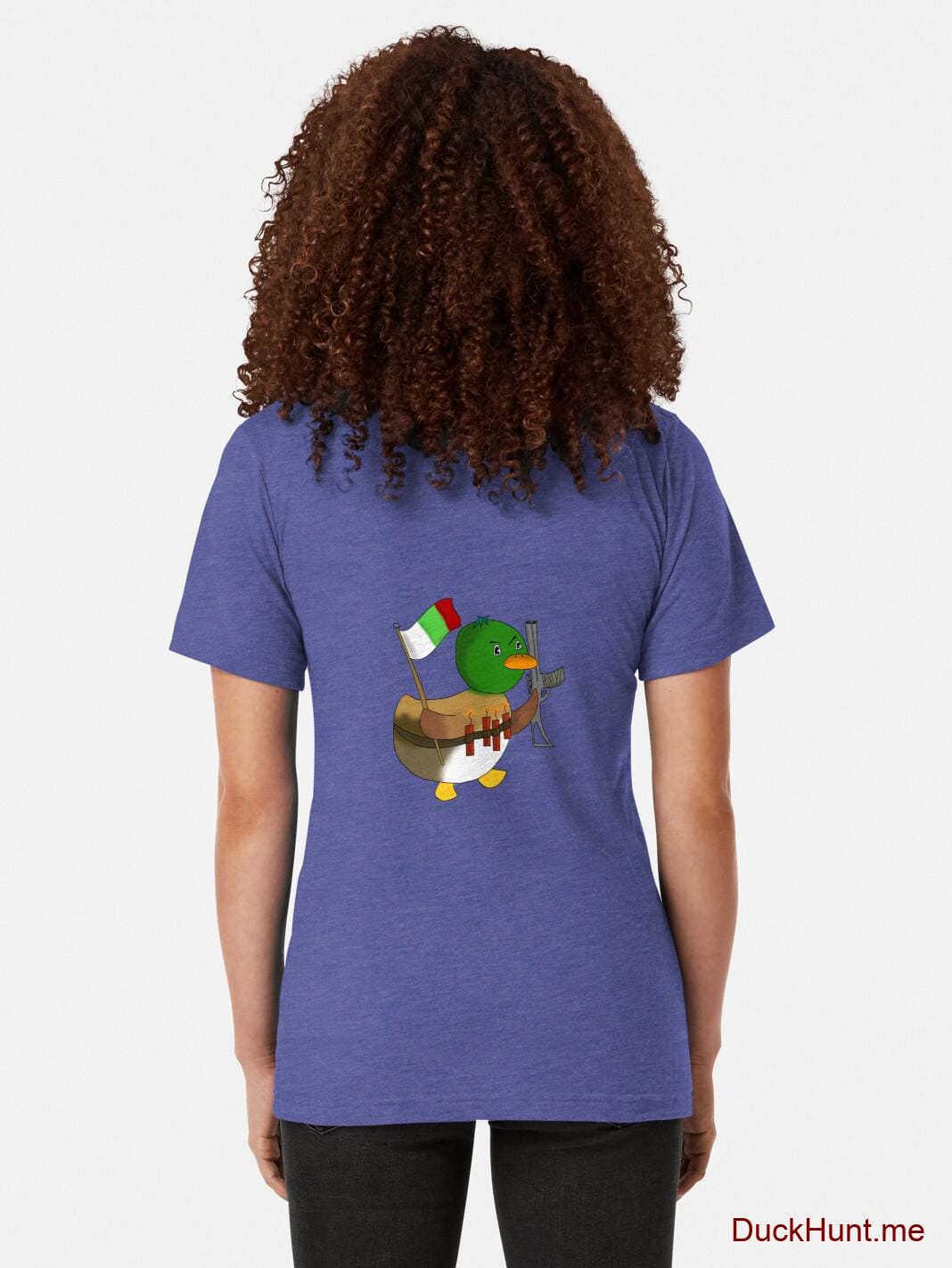 Kamikaze Duck Royal Tri-blend T-Shirt (Back printed) alternative image 1