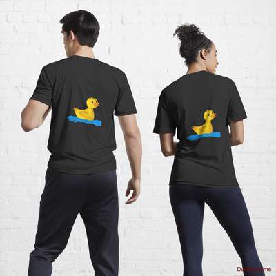 Plastic Duck Black Active T-Shirt (Back printed) image
