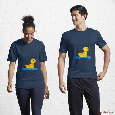 Plastic Duck Navy Active T-Shirt (Front printed) image