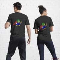 Alive Boss Duck Black Active T-Shirt (Back printed)