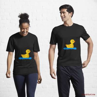 Plastic Duck Black Active T-Shirt (Front printed) image