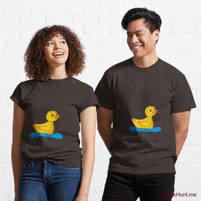 Plastic Duck Brown Classic T-Shirt (Front printed) image