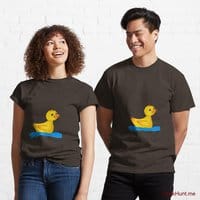 Plastic Duck Brown Classic T-Shirt (Front printed)
