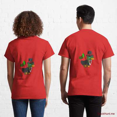Golden Duck Red Classic T-Shirt (Back printed) image