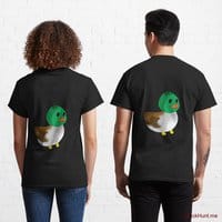 Normal Duck Black Classic T-Shirt (Back printed)