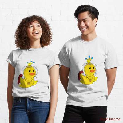 Royal Duck White Classic T-Shirt (Front printed) image