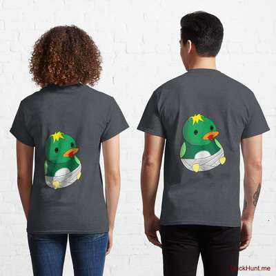 Baby duck Denim Heather Classic T-Shirt (Back printed) image