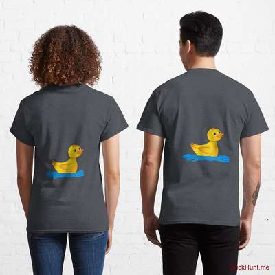 Plastic Duck Denim Heather Classic T-Shirt (Back printed) image