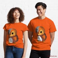 Mechanical Duck Orange Classic T-Shirt (Front printed)