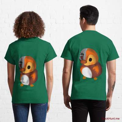 Mechanical Duck Green Classic T-Shirt (Back printed) image