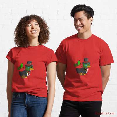 Golden Duck Red Classic T-Shirt (Front printed) image