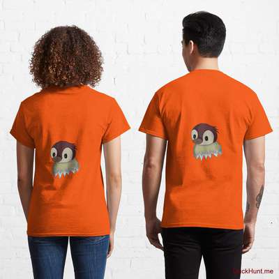 Ghost Duck (fogless) Orange Classic T-Shirt (Back printed) image