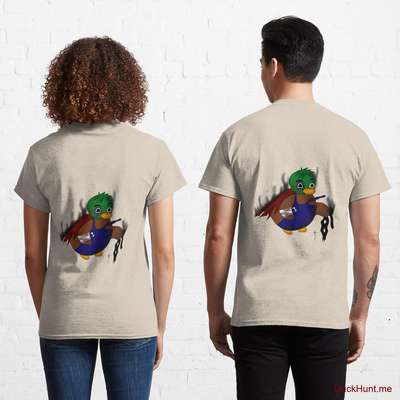 Dead Boss Duck (smoky) Creme Classic T-Shirt (Back printed) image
